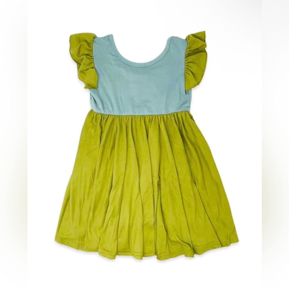 New Dot dot smile Blue Pear Empire Dress 12-24 M
